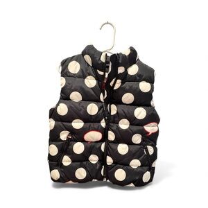 GAP Black and White Polka Dot Kids Vest